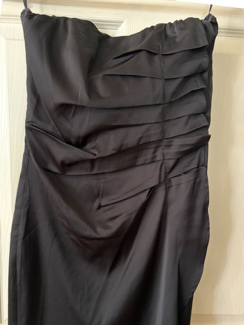 Express Little Black Dress Black Ruched Draped Detail Strappy NWT S